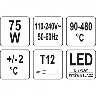 Litavimo stotelė su skaitmeniniu LED ekranu 3