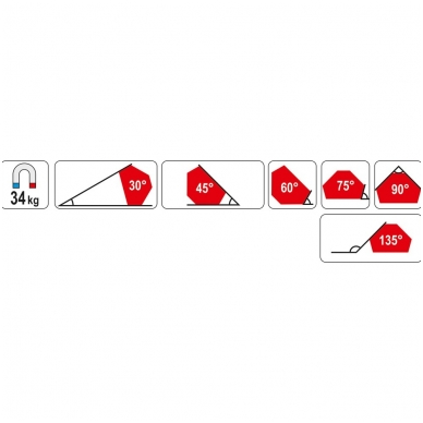 Magnetas suvirinimo kampui 111x136x24 mm 2