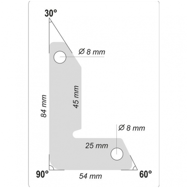 Magnetiniai laikikliai suvirinimo darbams, Tipas L  25kg. 2vnt. 3