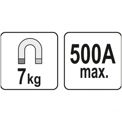 Magnetinis įžeminimas - masės gnybtas -7 kg - 500A 4