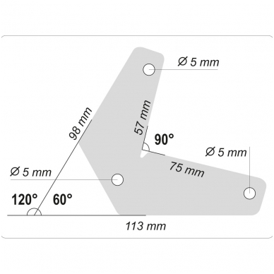 Magnetinis laikiklis suvirinimo darbams - Tipas L - 10 kg - 2 vnt. 3