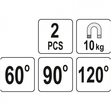 Magnetinis laikiklis suvirinimo darbams - Tipas L - 10 kg - 2 vnt. 4