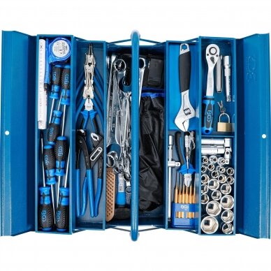 Metalinė įrankių dėžė su įrankių asortimentu 137vnt. 3