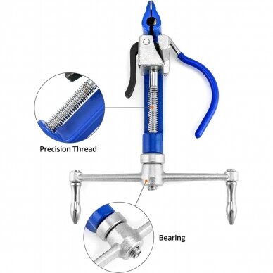Nerūdijančio plieno dirželių užtempimo įrankis - 0.7 - 19 mm 1