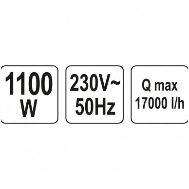 Panardinamas siurblys Nerūdijantis plienas su plūde 1100W 3