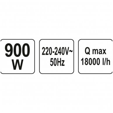 Panardinamas siurblys su plūde 900W 4