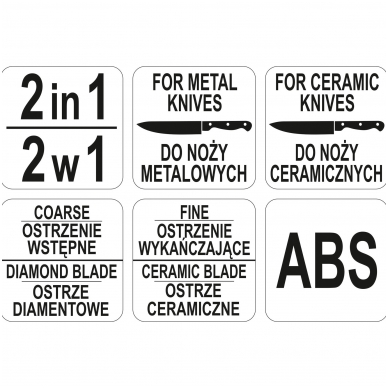 Peilių galąstuvas 2 viename 5