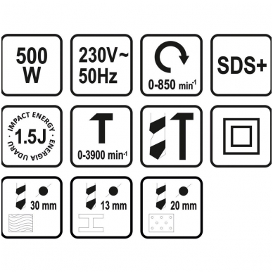 Perforatorius SDS PLUS - 500W 3