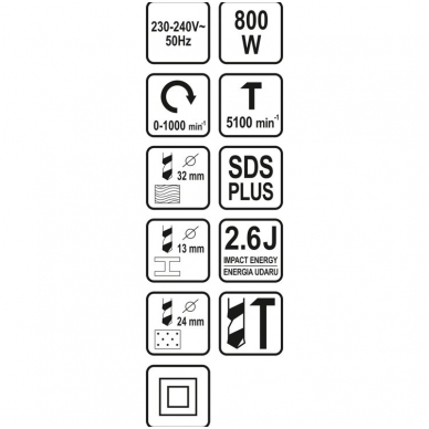 Perforatorius SDS PLUS 800W 6