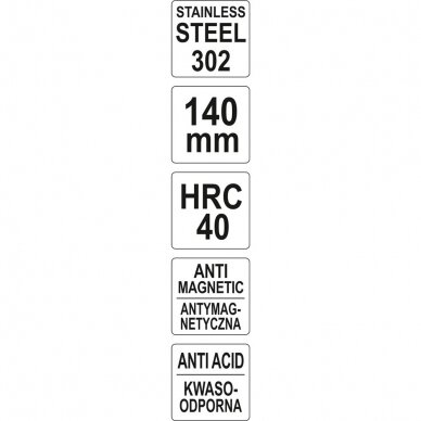 Pincetas tiesus antistatinis 140mm. 2