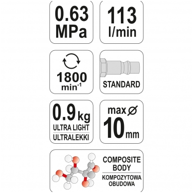 Pneumatinis gręžtuvas 10mm. 3