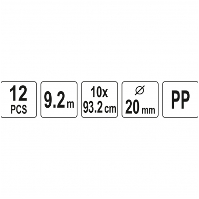 Pramušimo strypų rinkinys kanalizacijos valymui - elastinės - 12 vnt. 3