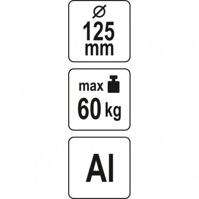 Prisisiurbiantis kėliklis 125mm.60kg. 2