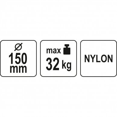 Prisisiurbiantis kėliklis ypač stiprus 32kg. Ø 150mm. 2