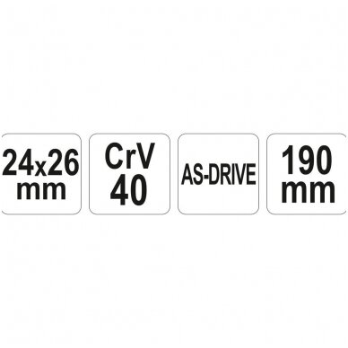 Raktas vamzdelinis 24X26 mm 1