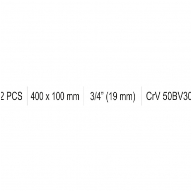 Rankena galvutėms lenkta 3/4"+ 3/4" 400X100mm 1