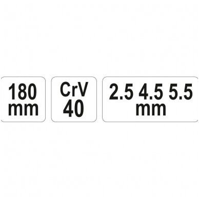 Rankena vamzdeliniui raktui 180 mm 1