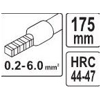 Replės konektorių užspaudimui 0,2 - 6mm² 1