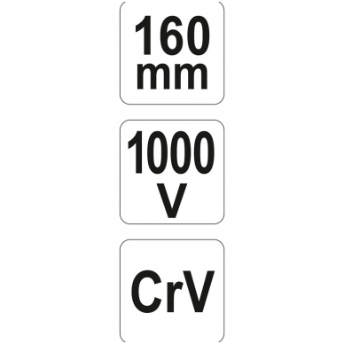 Replės aukštos įtampos laidams 160mm VDE 1000V YT-21160 5