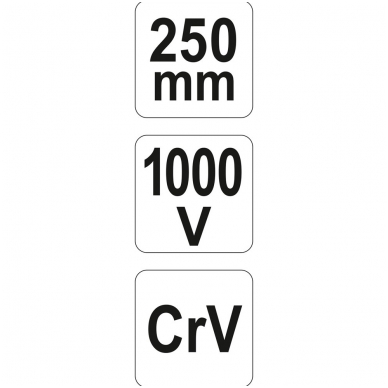 Replės aukštos įtampos laidams perstatomos 250mm VDE 1000V 3