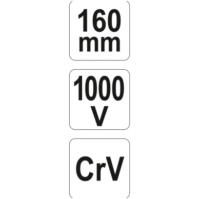 Replės aukštos įtampos laidams šoninio kirpimo 160mm VDE 1000V 4