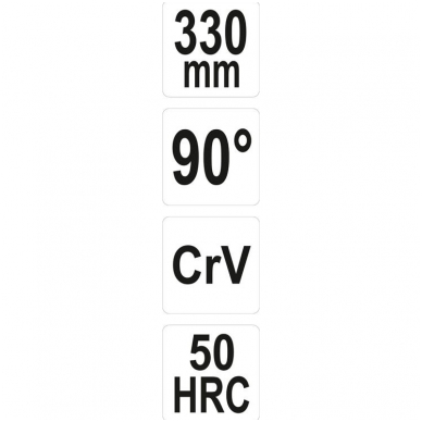 Replės ilgos lenktos - 90° - Dvigubu šarnyru - 330 mm 2