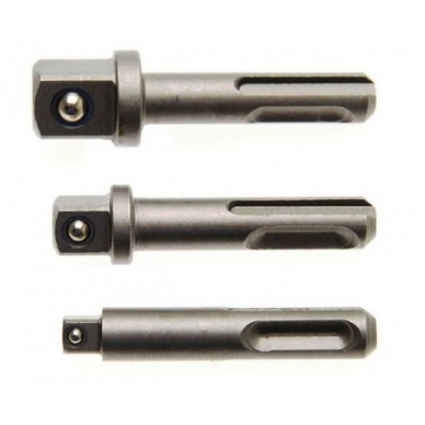 SDS adapterių rinkinys į galvutes 1/4"-3/8"-1/2"