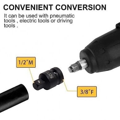 Smūginių adapterių rinkinys 50BV30 6vnt. 3