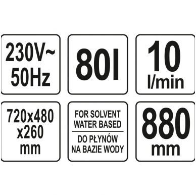 Smulkių dalių - detalių plovyklė - 80L 8