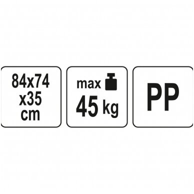 Sodo įrankių stovas su ratukais 84cm. 5