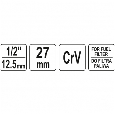 Speciali galvutė dyzeliniams filtrams- 27mm. 3