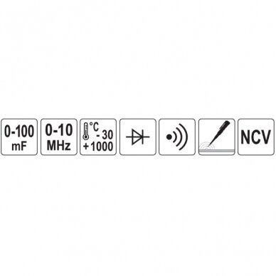 Srovės matavimo replės TRUE RMS AC/DC 10MA - 1000A 2