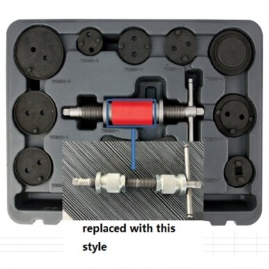 Stabdžių cilindriukų sustumėjų komplektas su kairiniu ir dešininiu sriegiu 10vnt. 1