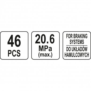 Stabdžių skysčio spaudimo matuoklis 46vnt. 3
