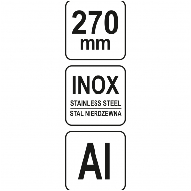 Staliaus kampainis su rankena  270 mm 2