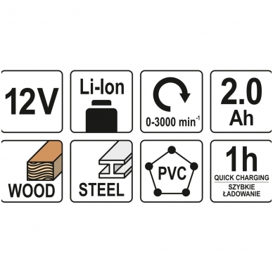 Stumdomas pjūklas akumuliatorinis 2AH - 1H - 130 mm 4