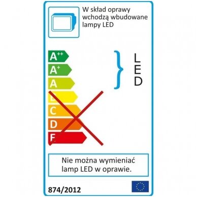 Šviesos diodų lempa - prožektorius su stovu SMD LED 2 x 20W 3600 LM 6