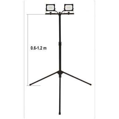 Šviesos diodų lempa - prožektorius su stovu SMD LED 2 x 20W 3600 LM 2