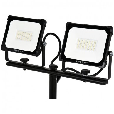 Šviesos diodų lempa - prožektorius su stovu SMD LED 2 x 30W 5400 LM 1