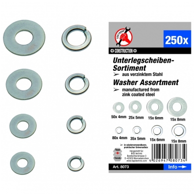 Tarpinių rinkinys 250 vnt