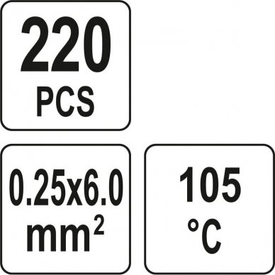 Termo gilzių/movų rinkinys su alavu 0,25-6mm. 220vnt. 1