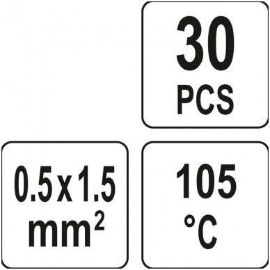 Termo gilzių/movų rinkinys su alavu 2.7mm. 30vnt. 2