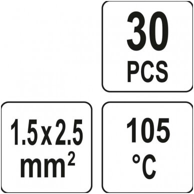 Termo gilzių/movų rinkinys su alavu 4.5mm. 30vnt. 2