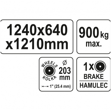 Transportavimo vežimas - platforma iki 900 kg 6