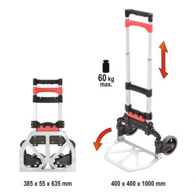 Transportavimo vežimėlis keliamoji galia 60kg. 1