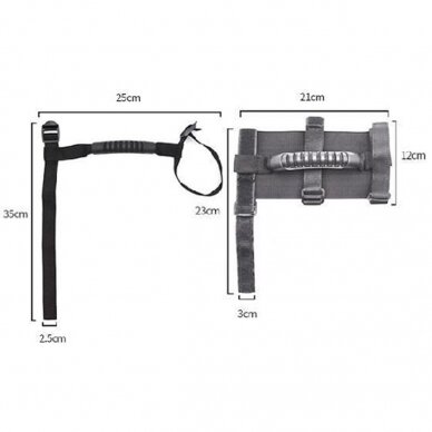 Turėklas - laikymosi rankena - velcro - siaura versija - iki 200 kg 2