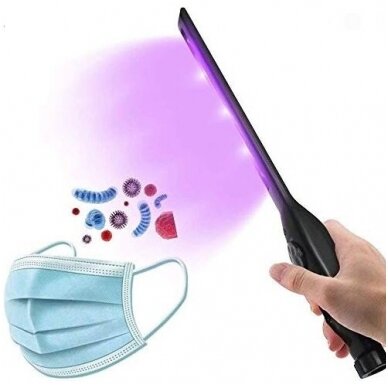 UV COB-sterilizavimo lempa ultravioletinė itin plokščio tipo daug padėčių, UVC 6 LED/USB