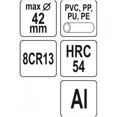 Vamzdžio pjoviklis PCV 0-42mm. 3