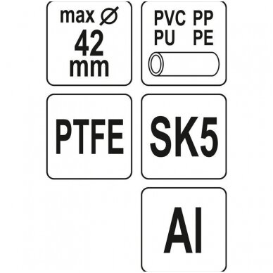 Vamzdžio pjoviklis,  PTFE 0-42mm. 3