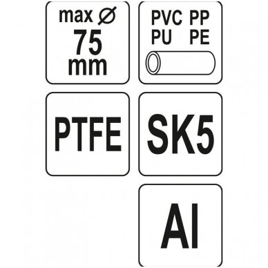 Vamzdžio pjoviklis PTFE 0-63mm. 3